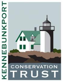 Kennebec Conservation trust logo lighthouse on rockly island